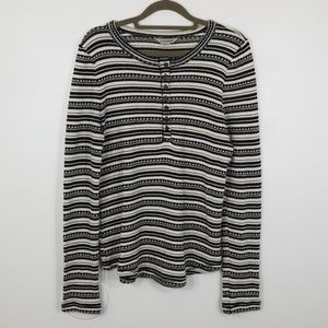 Lucky Brand Black/White Crewneck Sweater